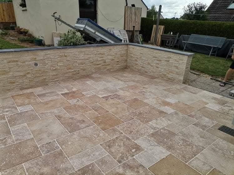Pose de carrelage terrasse